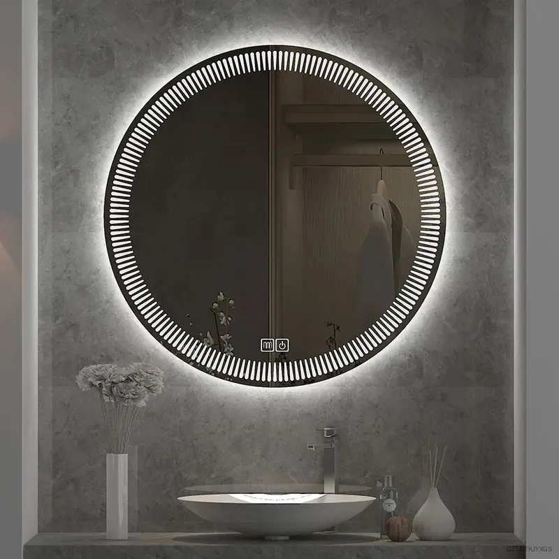 Bathroom Mirror Led - 24inch Round LED Bathroom Mirror Anti-Fog