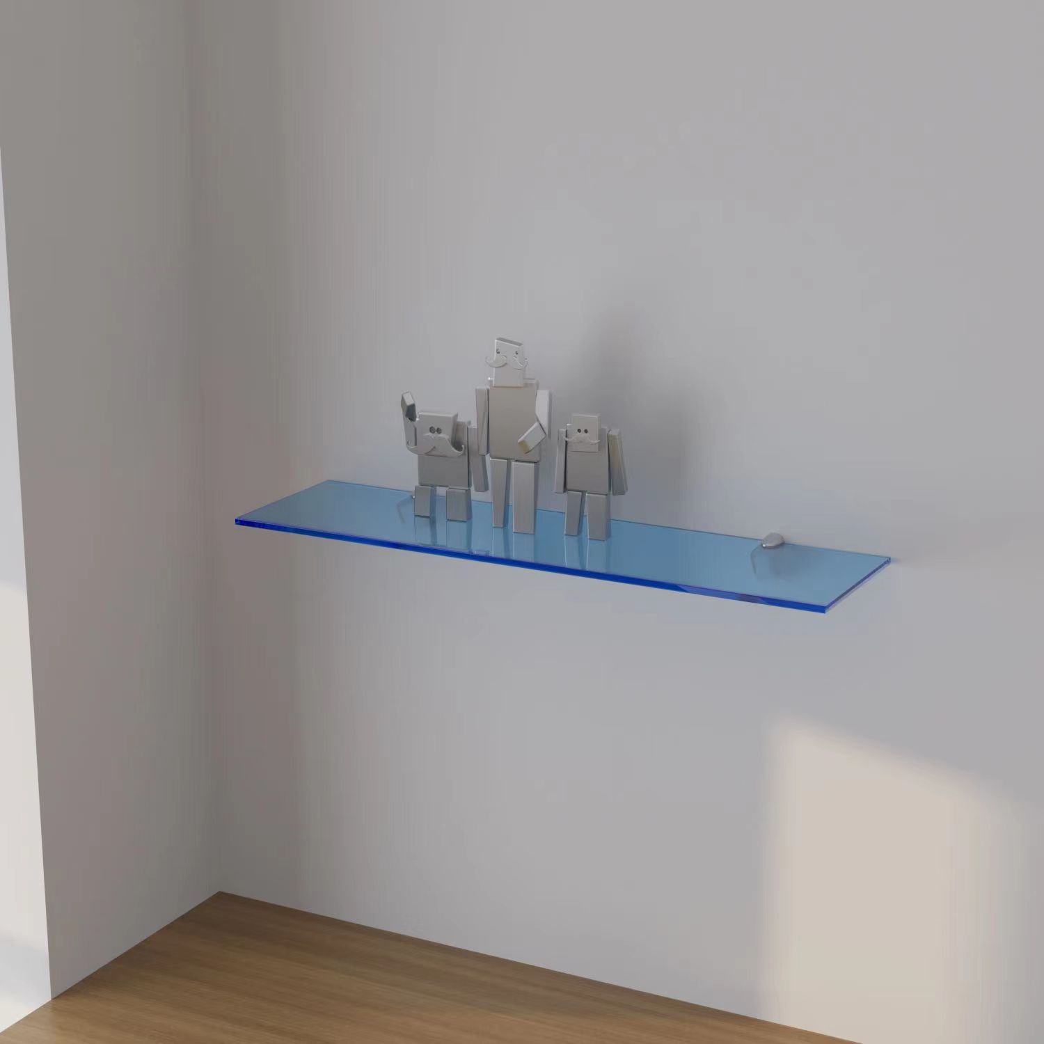 Perforated Acrylic Shelf for L - огляд і ціна Home Bathroom Shelf