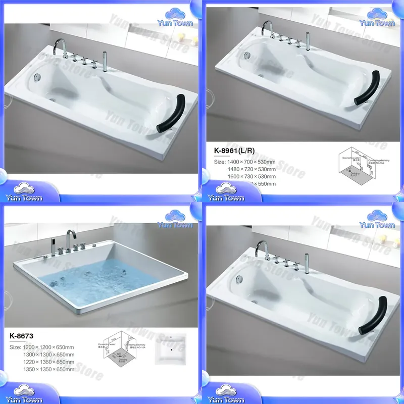 Single Soaking Hot Tub for Hom - огляд і ціна Home Bathroom Jacuzzi