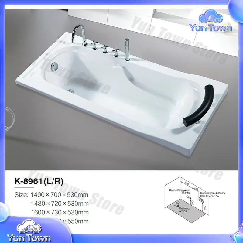 Single Soaking Hot Tub for Hom - огляд і ціна Home Bathroom Jacuzzi