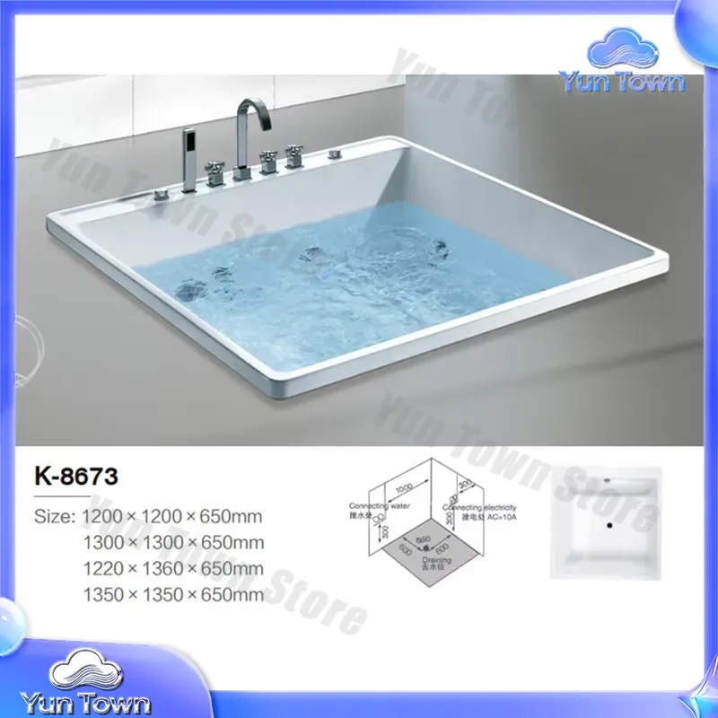 Single Soaking Hot Tub for Hom - огляд і ціна Home Bathroom Jacuzzi