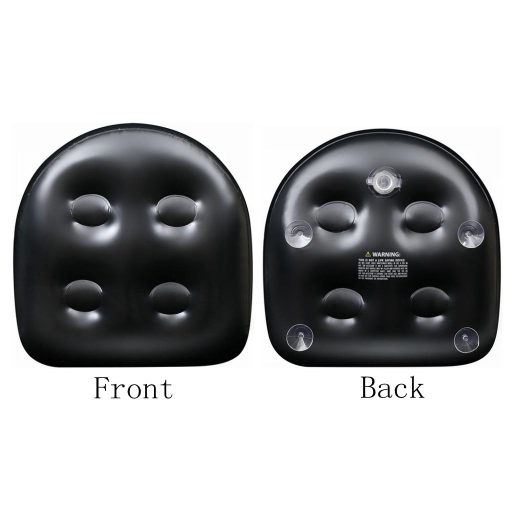 Black PVC  Spa Booster Seat So - огляд і ціна Bathtub Pillow Inflatable