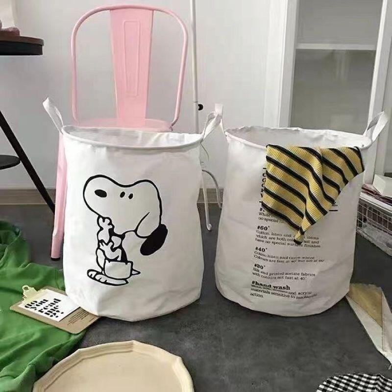 Snoopy Cotton Fabric Laundry H - огляд і ціна Home Edit Bathroom Storage