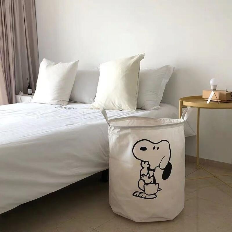 Snoopy Cotton Fabric Laundry H - огляд і ціна Home Edit Bathroom Storage