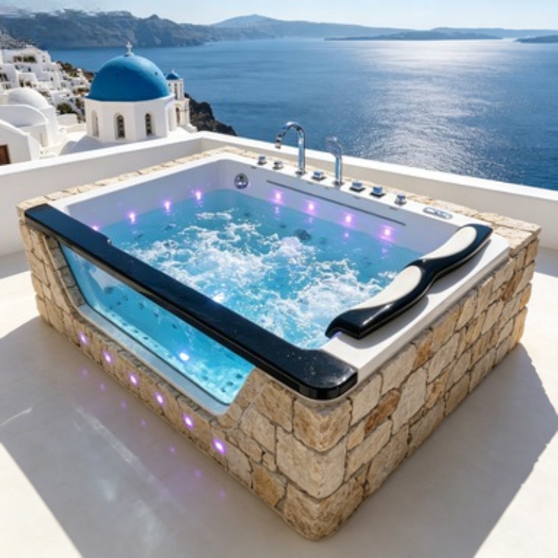 4 Person Outdoor Spa Hot Tub W - огляд і ціна Home Bathroom Jacuzzi