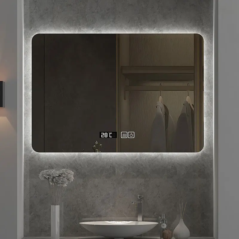 24x32inch Square LED Bathroom  - огляд і ціна Bathroom Mirror Led