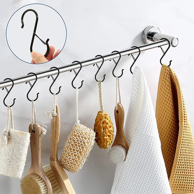 10 /100pcs Metal Hanging Hooks - огляд і ціна Home Bathroom Shelf