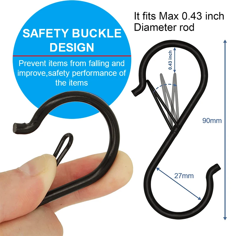 10 /100pcs Metal Hanging Hooks - огляд і ціна Home Bathroom Shelf