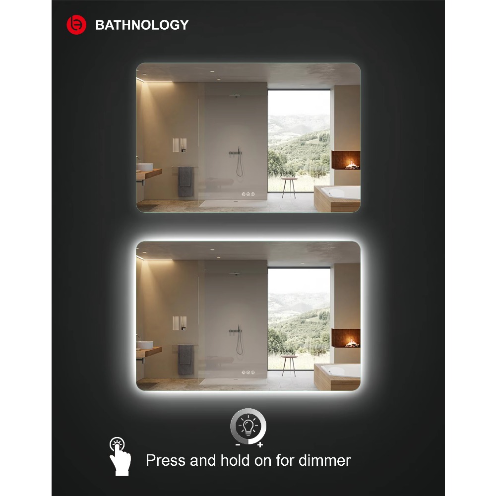 Manufacturer Backlit Rectangle - огляд і ціна Bathroom Mirror Led