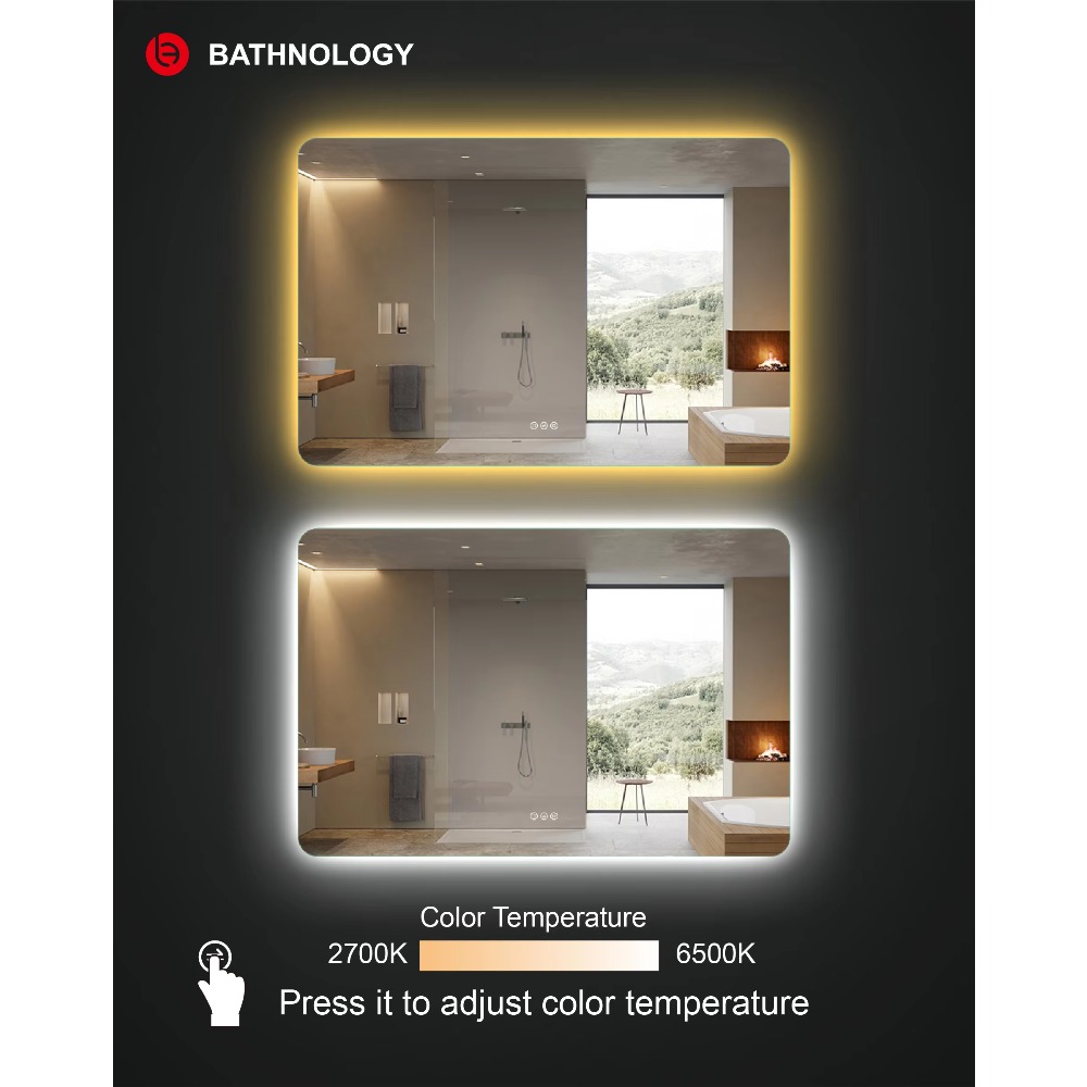 Manufacturer Backlit Rectangle - огляд і ціна Bathroom Mirror Led