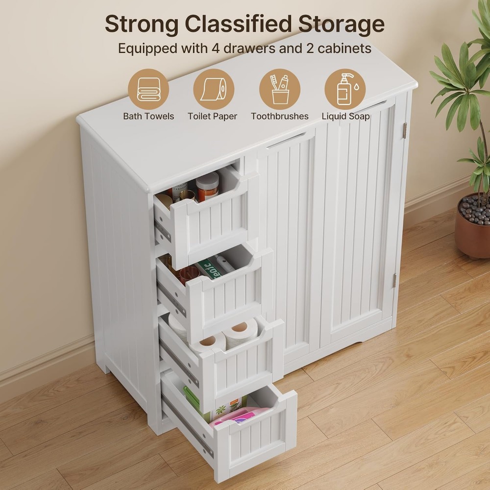Bathroom Storage Cabinet with  - огляд і ціна Home Essentials Bathroom Cabinet