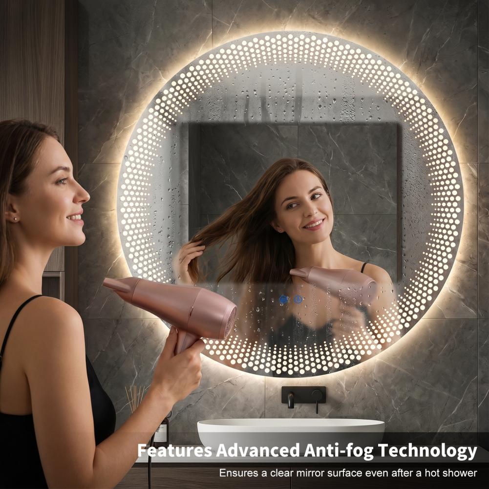 Round LED Bathroom Mirror 3 Co - огляд і ціна Bathroom Mirror Led