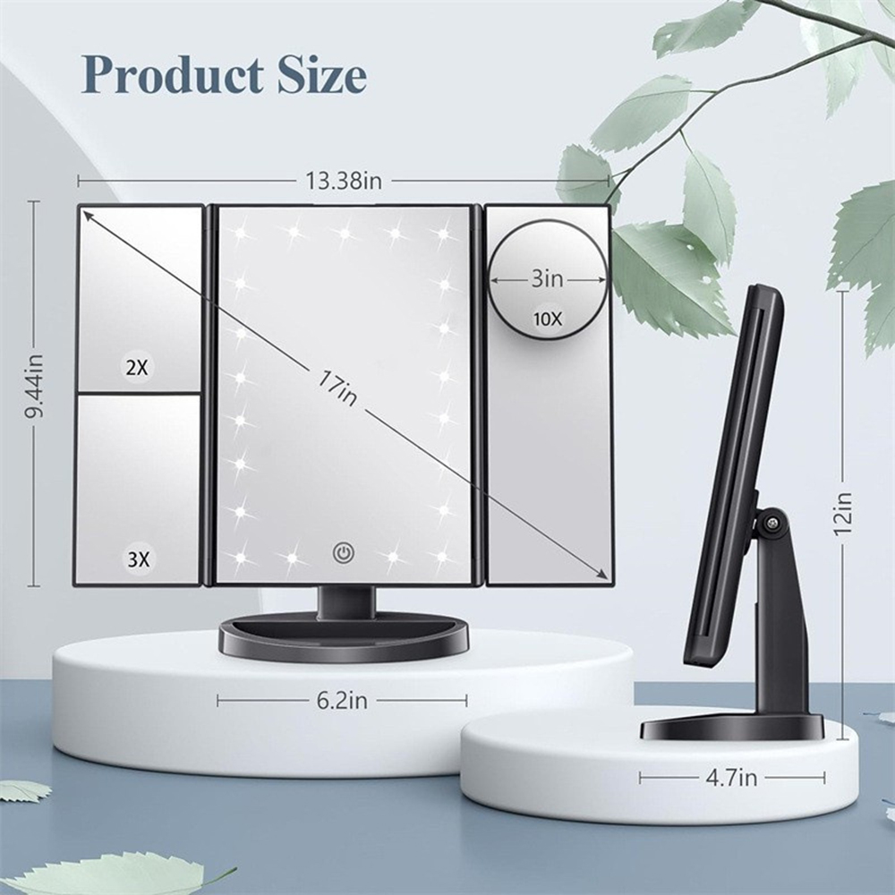Bathroom Folding Makeup Mirror - огляд і ціна Bathroom Mirror Led