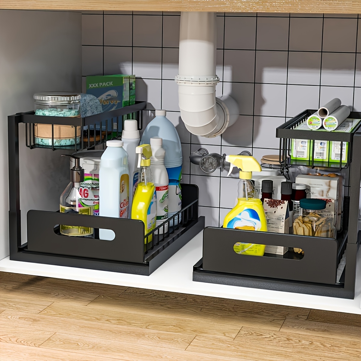 Under Sink Kitchen Storage Rac - огляд і ціна Home Essentials Bathroom Cabinet