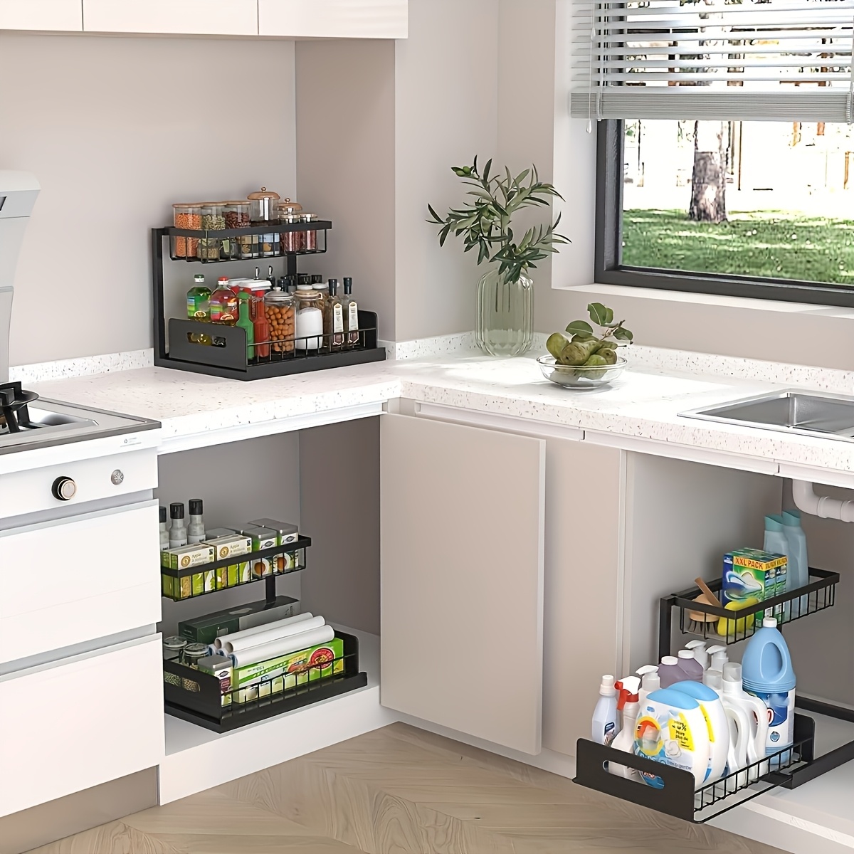 Under Sink Kitchen Storage Rac - огляд і ціна Home Essentials Bathroom Cabinet