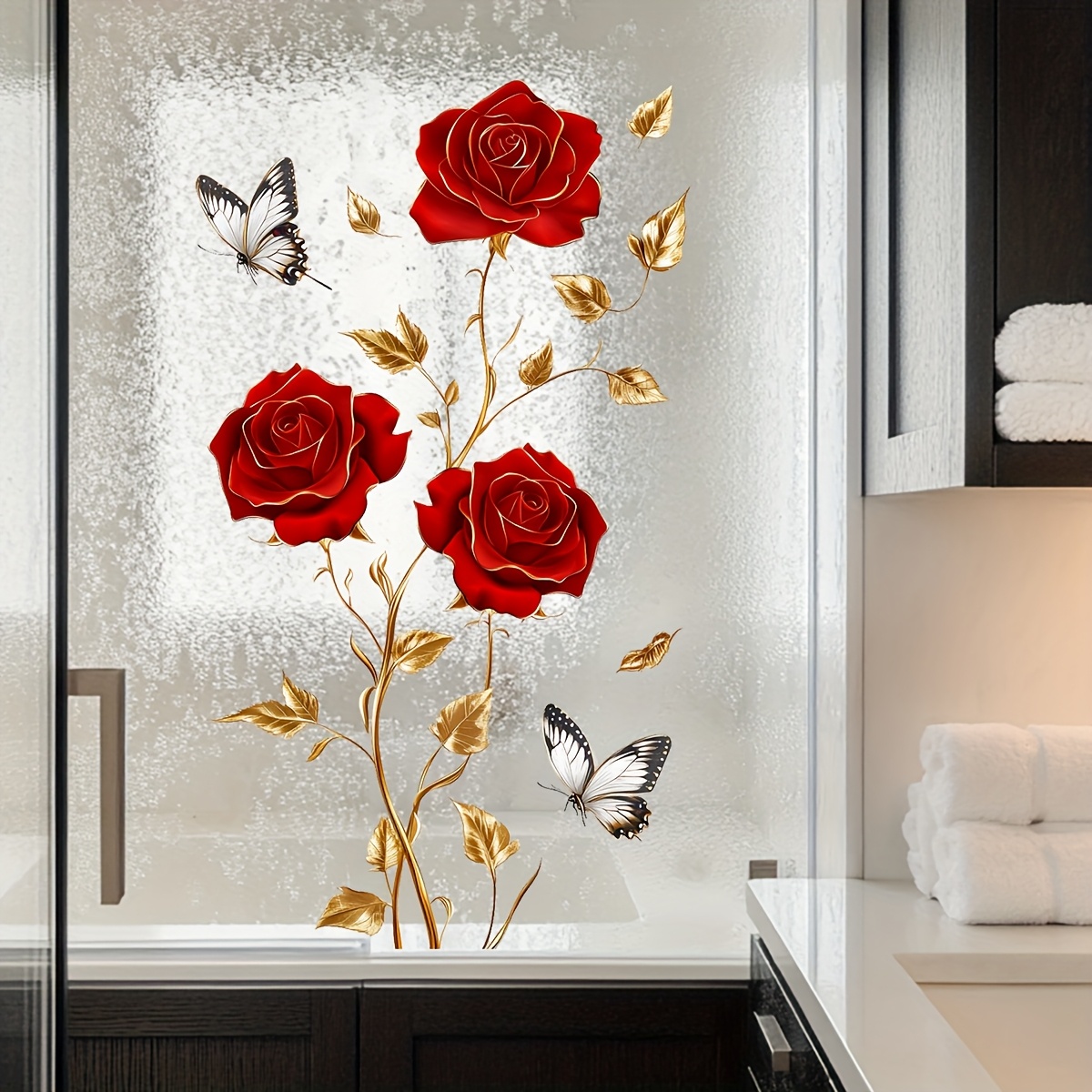 1Pc Charming and Romantic Red  - огляд і ціна Home One Bathroom