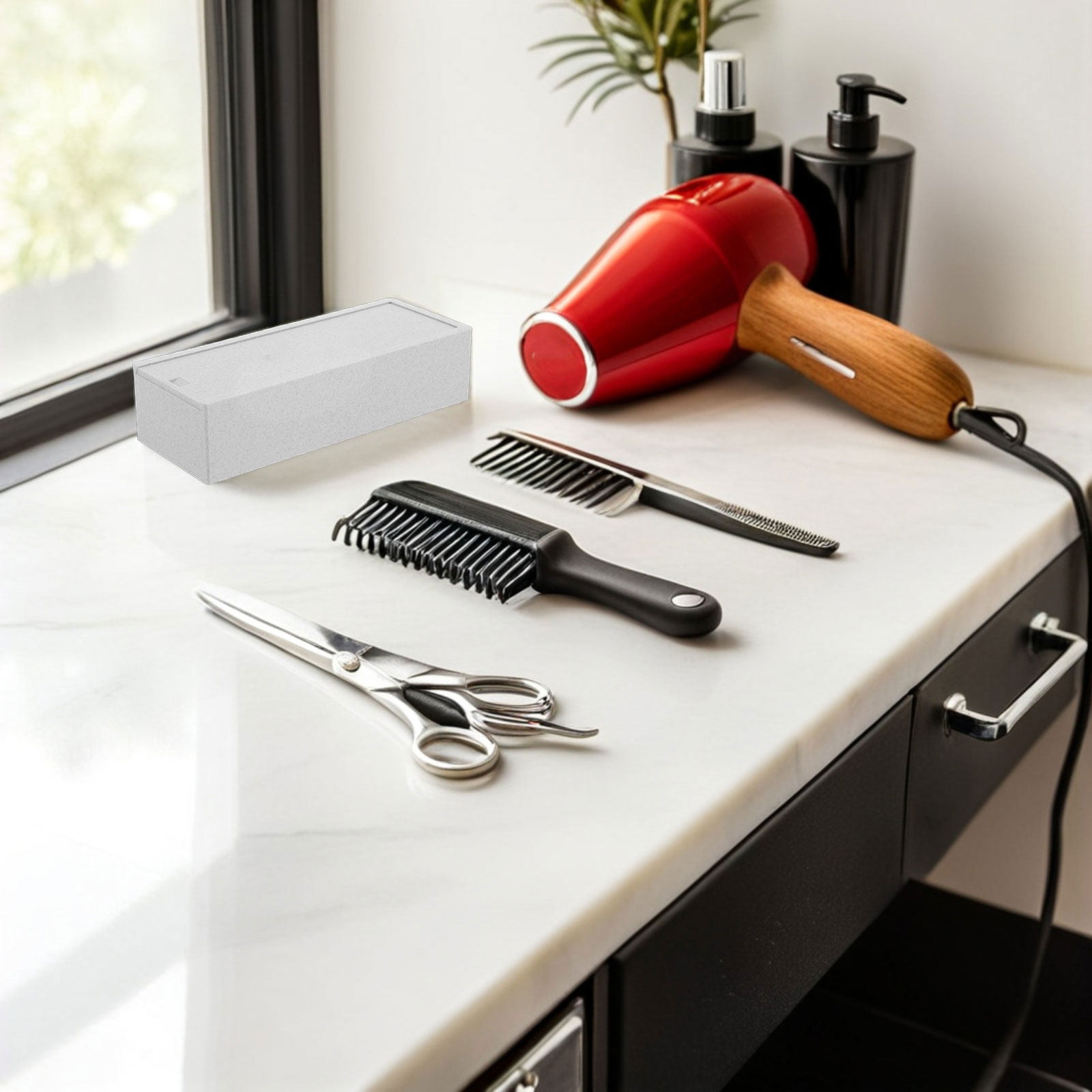 White Double Compartment Blade - огляд і ціна Home One Bathroom