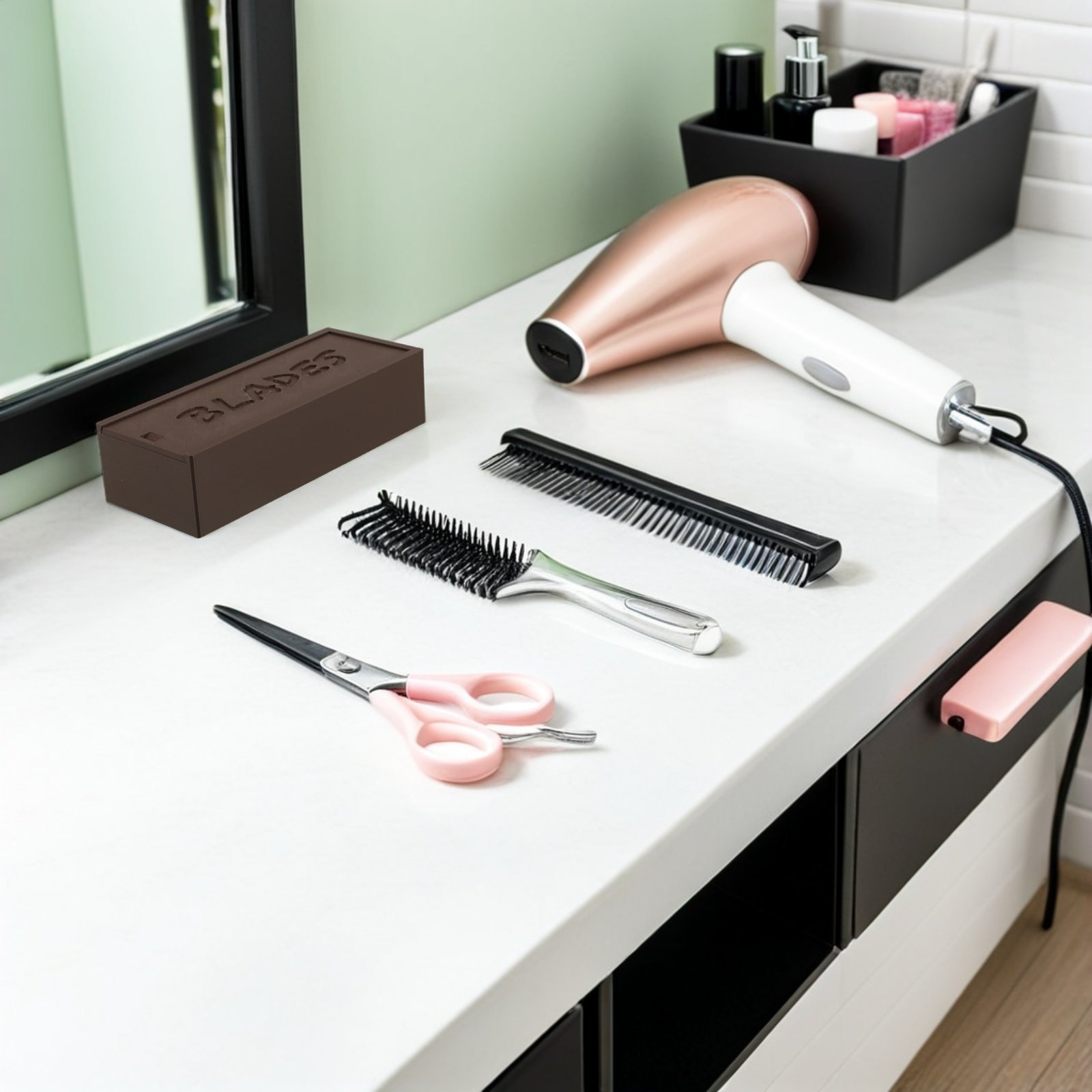 Double Compartment Brown Blade - огляд і ціна Home One Bathroom