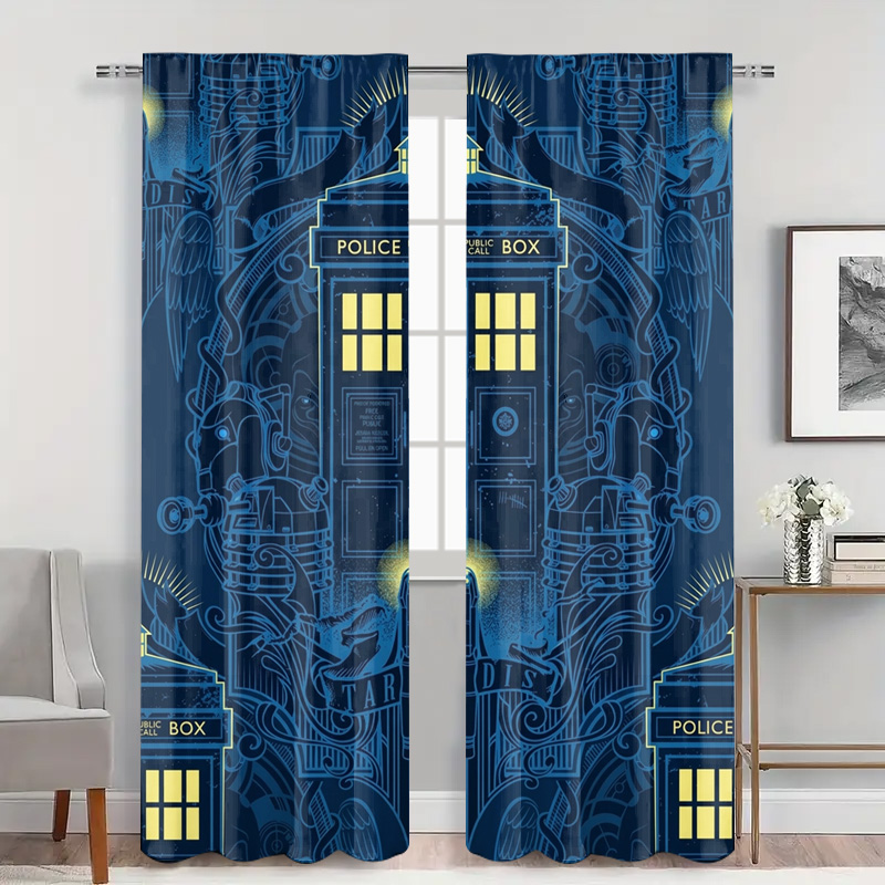 Vintage Blue Graphic Police Ca - огляд і ціна Home Bathroom Called