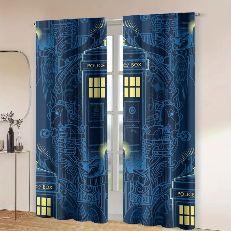 Vintage Blue Graphic Police Ca - огляд і ціна Home Bathroom Called