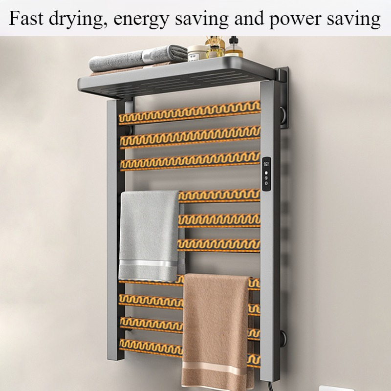 Metal Electric Heat Towel Rail - огляд і ціна Home Bathroom Shelf