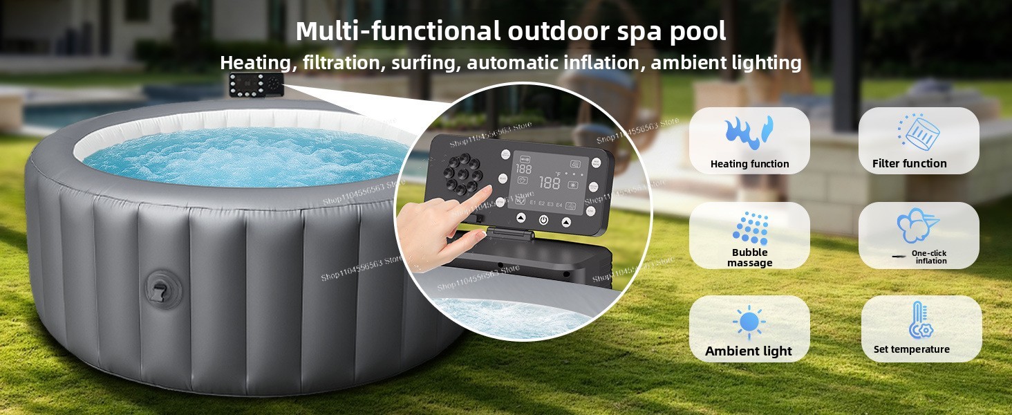 Inflatable SPA Pool Inflatable - огляд і ціна Home Bathroom Jacuzzi