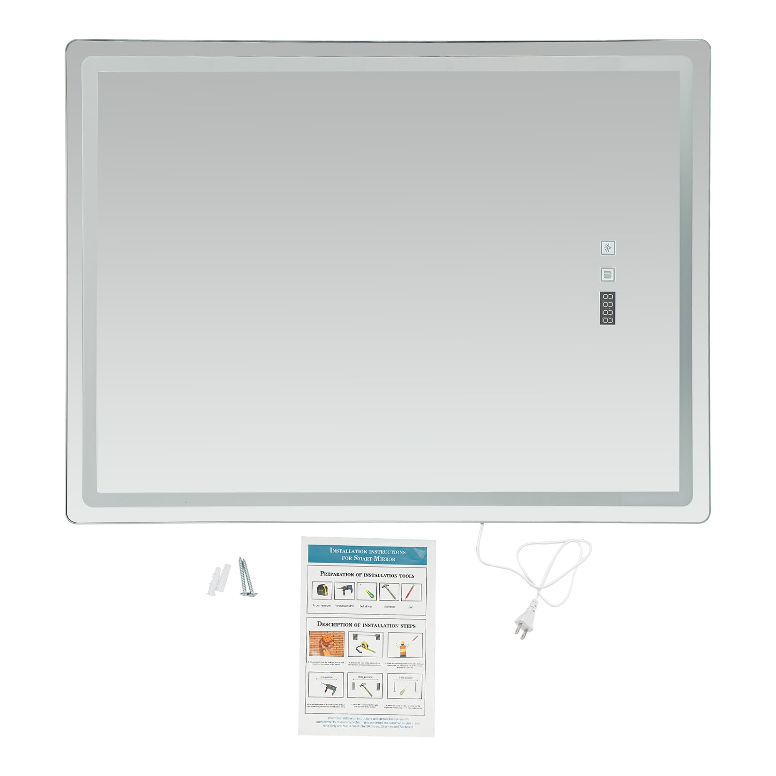 LED Bathroom Wall Mirror, 500x - огляд і ціна Bathroom Mirror Led